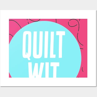 Quilt Wit - logo Posters and Art